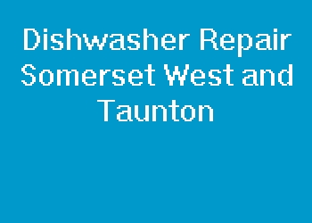 Dishwasher Repair Somerset West and Taunton