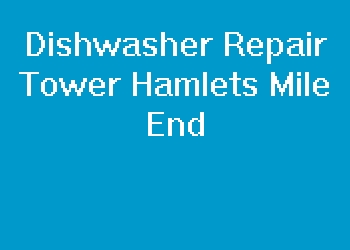 Dishwasher Repair Tower Hamlets Mile End