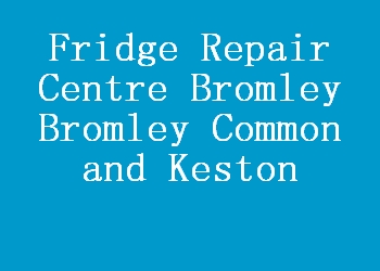 Fridge Repair Centre Bromley Bromley Common and Keston