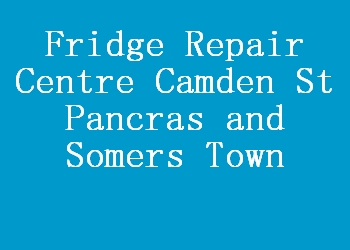 Fridge Repair Centre Camden St Pancras and Somers Town