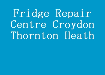 Fridge Repair Centre Croydon Thornton Heath