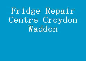 Fridge Repair Centre Croydon Waddon