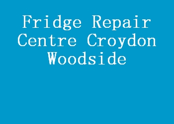 Fridge Repair Centre Croydon Woodside