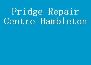 Fridge Repair Centre Hambleton
