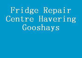 Fridge Repair Centre Havering Gooshays