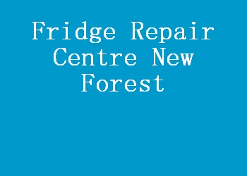 Fridge Repair Centre New Forest