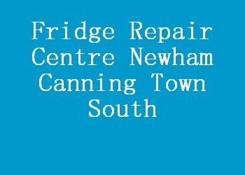 Fridge Repair Centre Newham Canning Town South