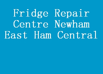 Fridge Repair Centre Newham East Ham Central