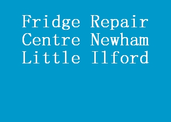 Fridge Repair Centre Newham Little Ilford