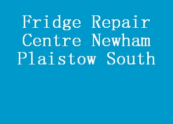 Fridge Repair Centre Newham Plaistow South