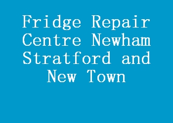 Fridge Repair Centre Newham Stratford and New Town