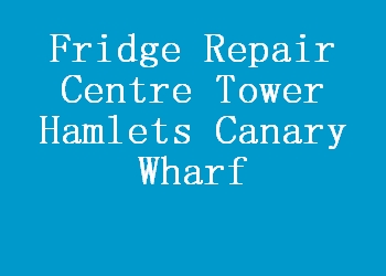 Fridge Repair Centre Tower Hamlets Canary Wharf