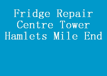 Fridge Repair Centre Tower Hamlets Mile End