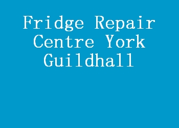 Fridge Repair Centre York Guildhall