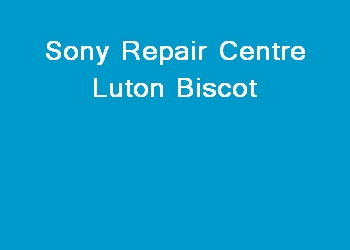 Sony Repair Centre Luton Biscot