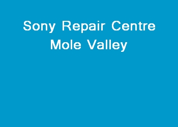 Sony Repair Centre Mole Valley