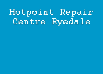 Hotpoint Repair Centre Ryedale